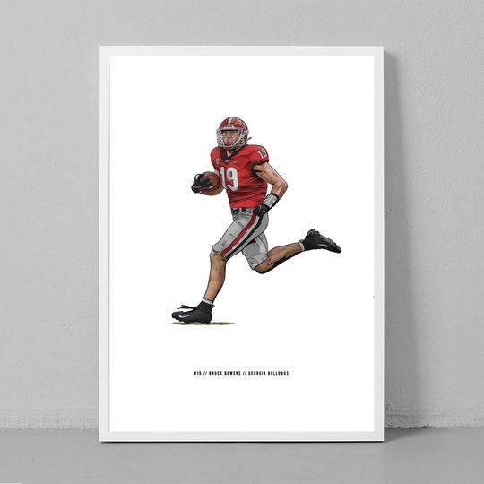 Discover Brock Bowers Illustrated Art Print Poster