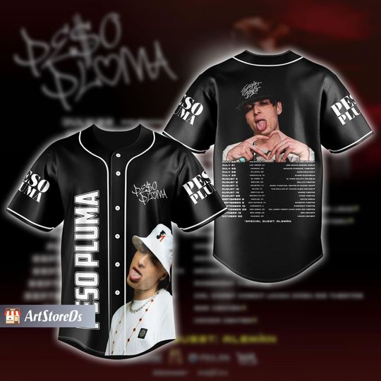 Discover Christmas Peso Pluma Jersey, Double P Concert Shirt