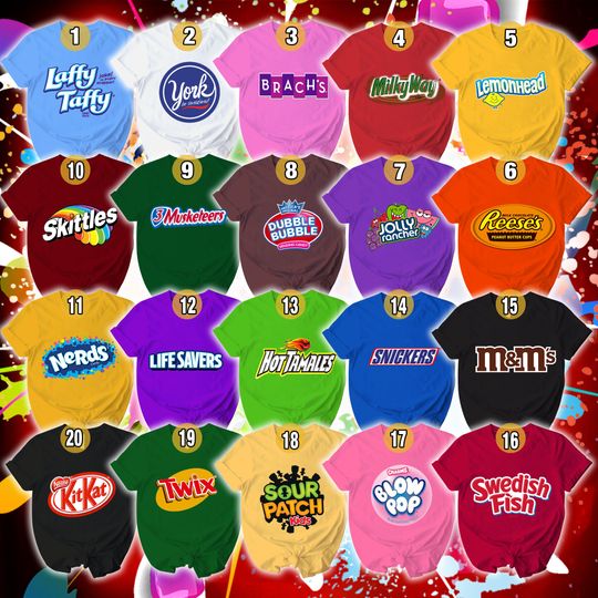 Discover Candy Group Costumes Halloween Shirt | Fun Chocolate Bar Theme Tee