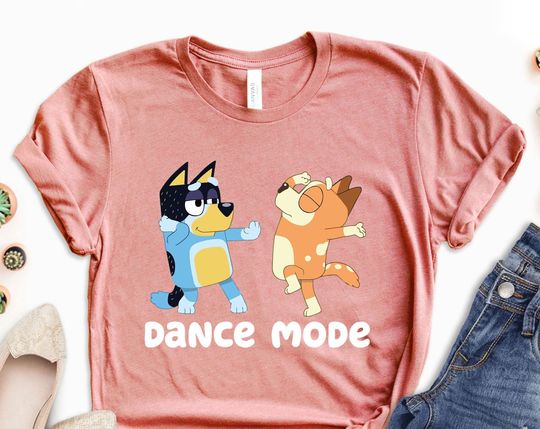 Discover BlueyDad Dance Mode Birthday Shirt
