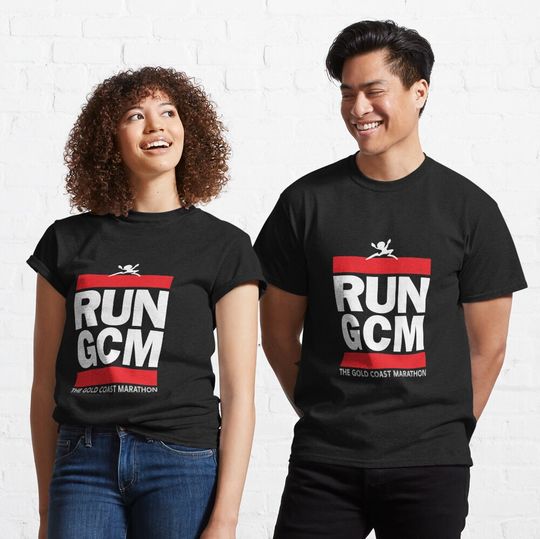 Discover RUN GCM - The Gold Coast Marathon Classic T-Shirt