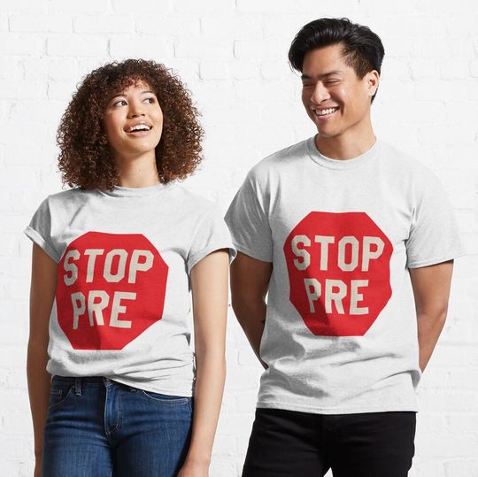 Discover Vintage Stop Pre - Marathon Running Legend Runner Classic T-Shirt