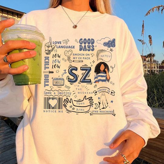 Discover SZA SOS Tour 2023 Sweatshirt, Sza 90s Sweatshirt