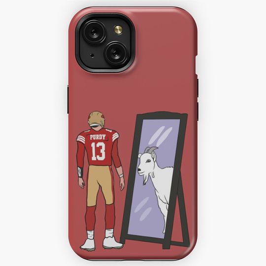 Discover Brock Purdy Mirror GOAT iPhone Case