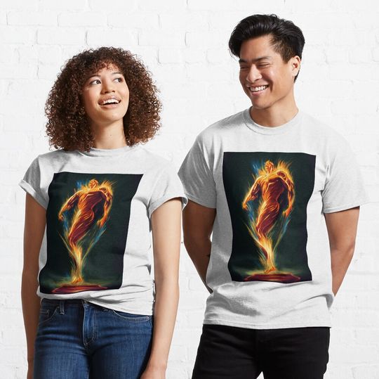 Discover Human Torch - MJ SuperHeroes Series Classic T-Shirt