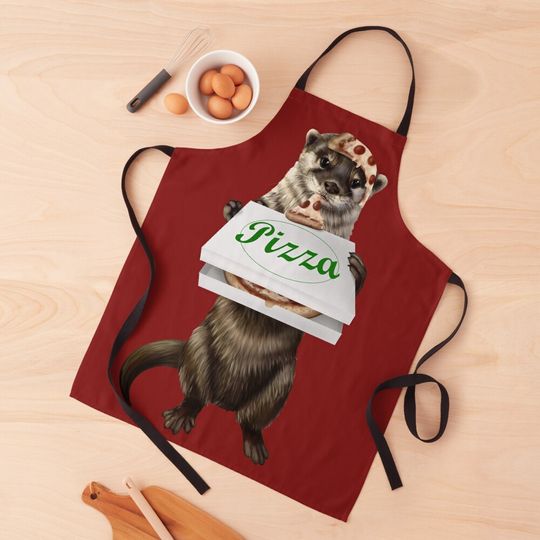 Discover Pizza Otter Kitchen Apron
