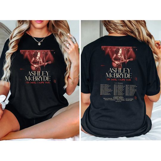 Discover Ashley McBryde The Devil I Know Tour 2023 Shirt, Ashley McBryde Fan