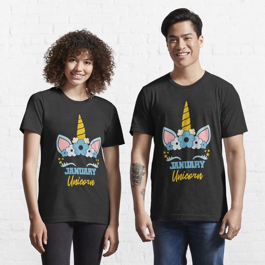 Discover January Unicorn Birthday Essential T-Shirt