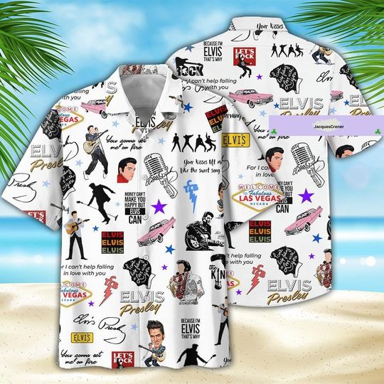 Discover Christmas Elvis Presley Shirt, Elvis Hawaiian Shirt