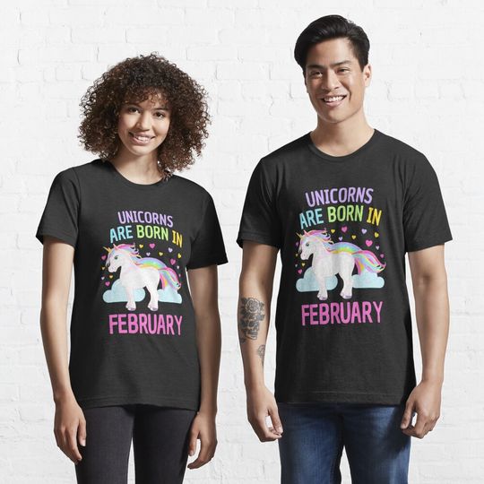 Discover Unicorns are Born in February Cute Unicorn Rainbow