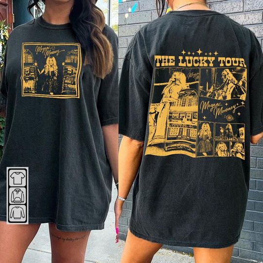 Discover Megan Moroney The Lucky Tour 90s Rap Music Shirt 2 Sides, Bootleg Vintage