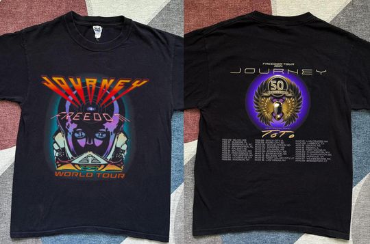 Discover Journey Freedom Tour 2024 Shirt, Journey With Toto 2024 Concert Shirt