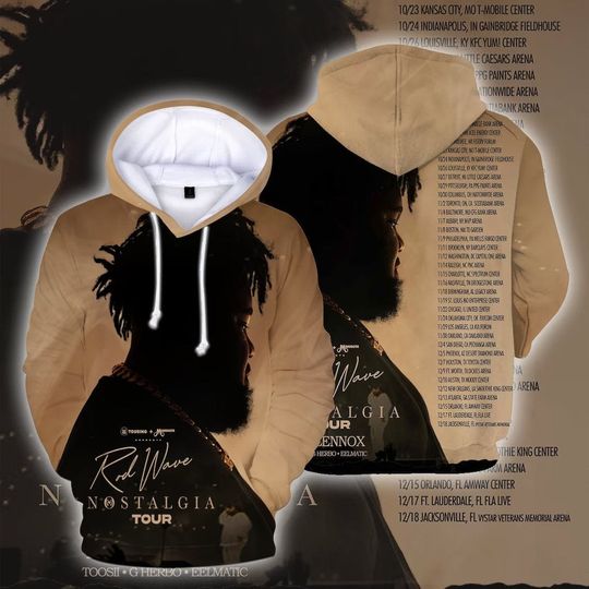 Discover Rod Wave Nostalgia 2023 Tour Hoodie, Rod Wave and Friends, Beautiful Mind Tour