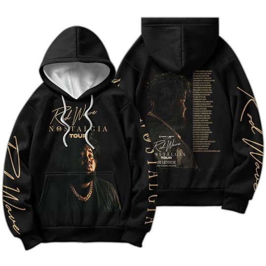 Discover Rod Wave Nostalgia Concert Rap Hoodie, World Tour 2023 Tickets Vintage