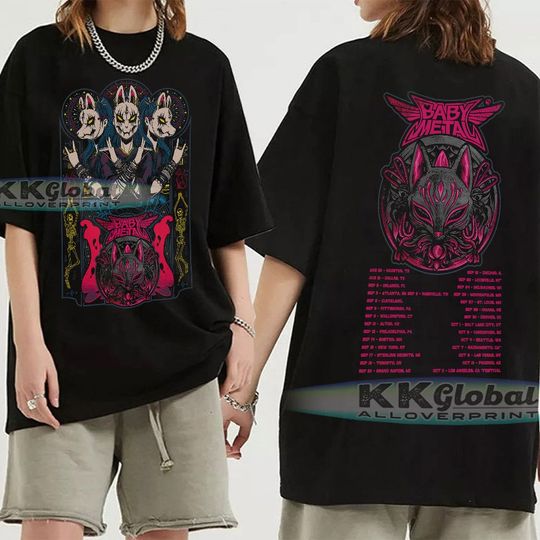 Discover Babymetal US Tour 2023 Shirt Classic 90s Graphic Tees
