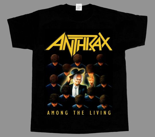 Discover Anthrax T Shirt Among The Living Metal Music Tee