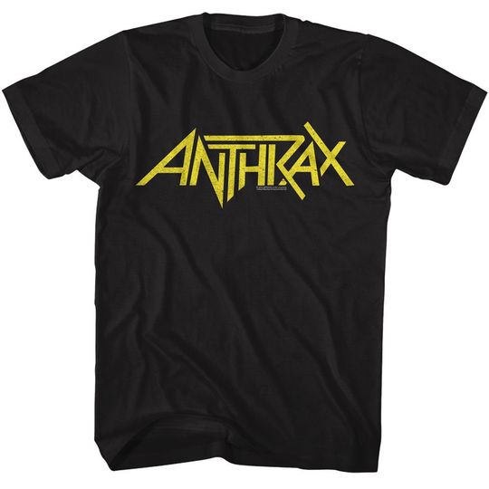 Discover Anthrax Logo Heavy Metal Rock Music Shirt