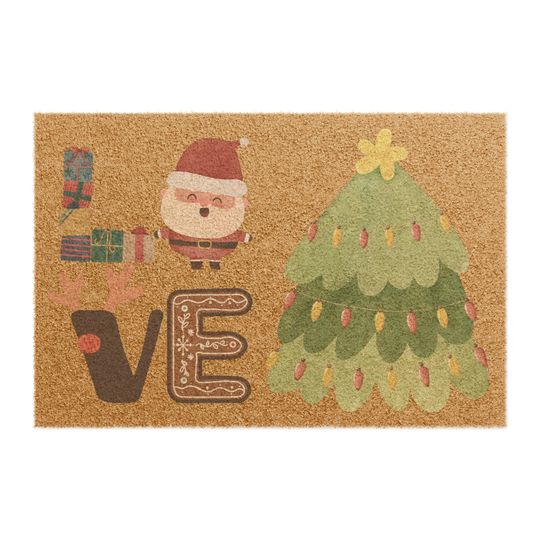 Discover Christmas Doormat Love X-mas
