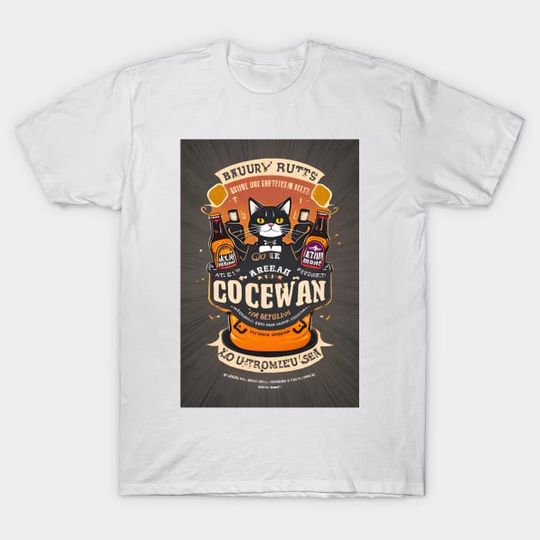 Discover big belly lazyy cat loves beer - Beer Cat Cats Cute Brewery Funny - T-Shirt