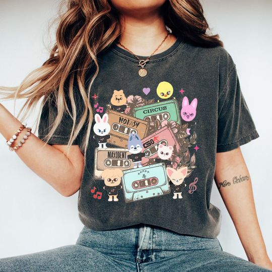 Discover Vintage Stray Kids Zoo Cassette Album Shirt, Maxident Stray Kids Album Tee