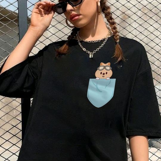 Discover Han Quokka Skzoo Pocket Shirt, Skzoo Character Shirt