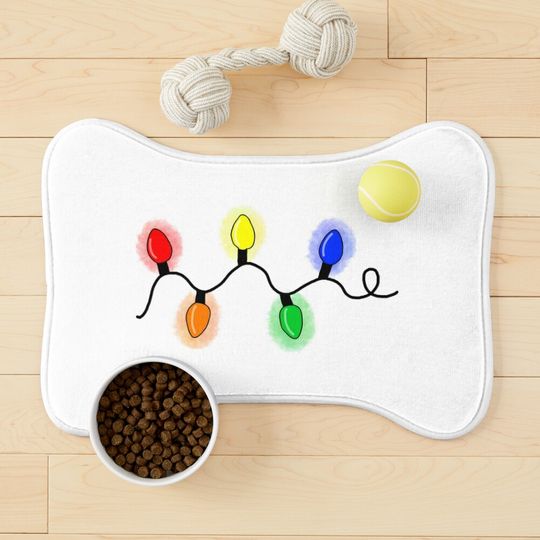 Discover Christmas lights Pet Mat