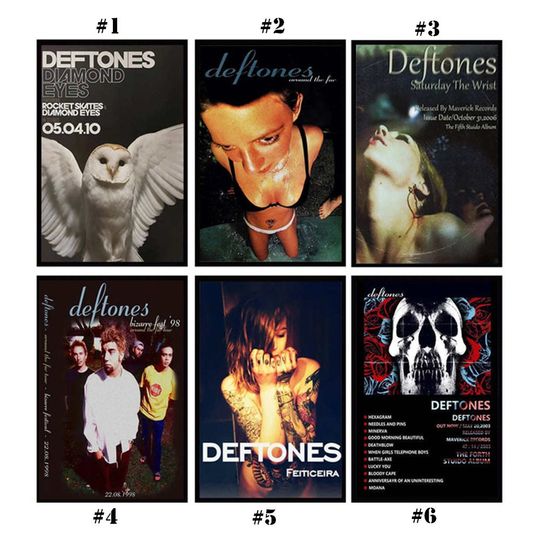 Discover Deftone Singer Vintage Art Posters