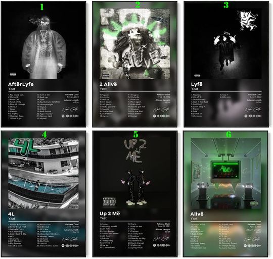Discover Yeat Poster Album Cover Music Posters