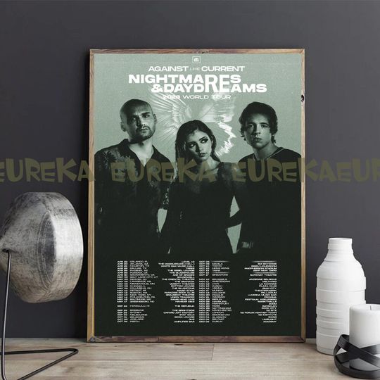 Discover Against the Current Nightmares & Daydreams 2023 World Tour  Poster