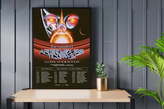 Discover Weeknds Tour 2023 After Hours Til Dawn Poster