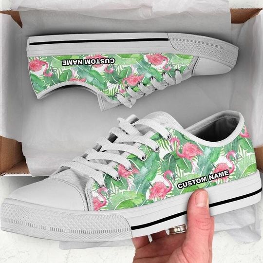Discover Personalized Flamingo Women's Low Top Sneakers