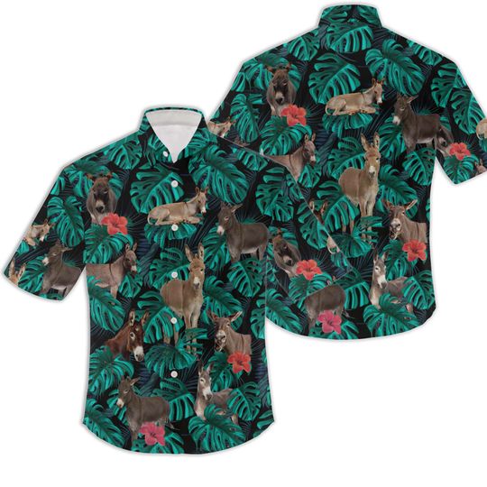 Discover Donkey Hawaiian Donkey Beach Shirt