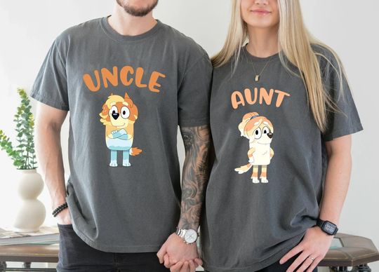 Discover BlueyDad Fun Uncle & Aunt Shirts