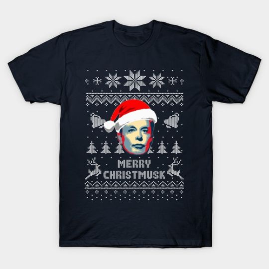 Discover Merry Christmusk Christmas Parody - Elon Musk - T-Shirt
