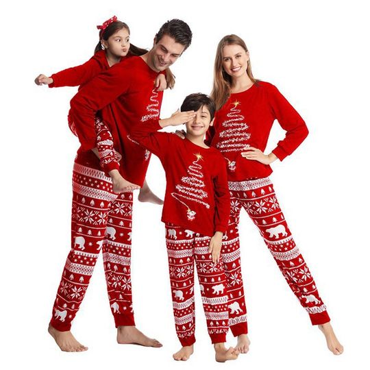 Discover Couple Family Christmas Pajamas New Year Costume
