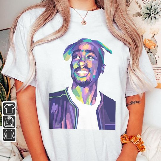 Discover Tupac Shakur Rap Shirt, 2Pac Tupac Vintage Rapper Tee Shirt