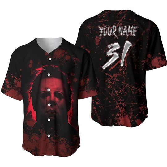 Discover Kids Halloween Costume, Michael Myers, Custom Baseball Jersey, Horror Movie Gifts, Michael Myers Shirt