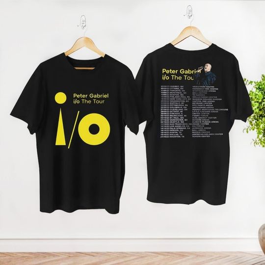 Discover Peter Gabriel i/o The Tour 2023 T-Shirt, Peter Gabriel Concert Shirt