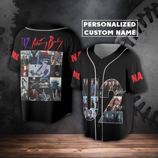 Discover Custom Name U2 Las Vegas Rock Band Baseball Jersey, v1 U2 Ultraviolet Sphere 2023 Tour