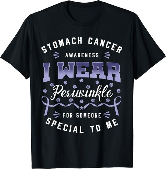 Discover Stomach Cancer Awareness I Wear Periwinkle Gastric Survivor T-Shirt