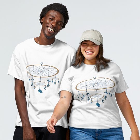 Discover DreamCatcher Gold & Blue T-Shirt Classic T-Shirt