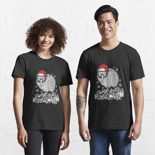 Discover New Zealand Kiwi Bird Ugly Christmas  Winter Gift Santa  T-Shirt
