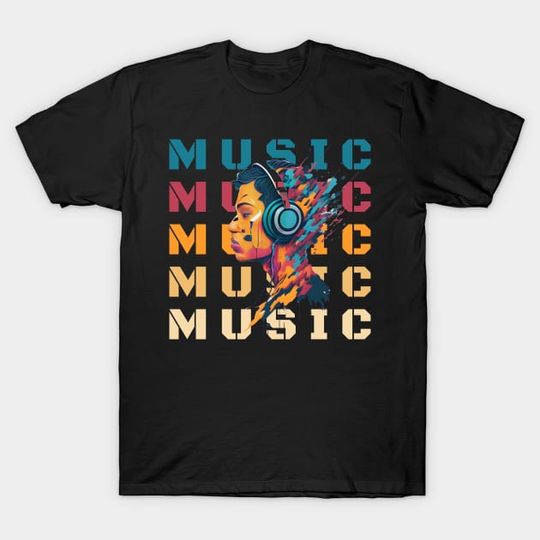 Discover Music - Listening To Music - T-Shirt