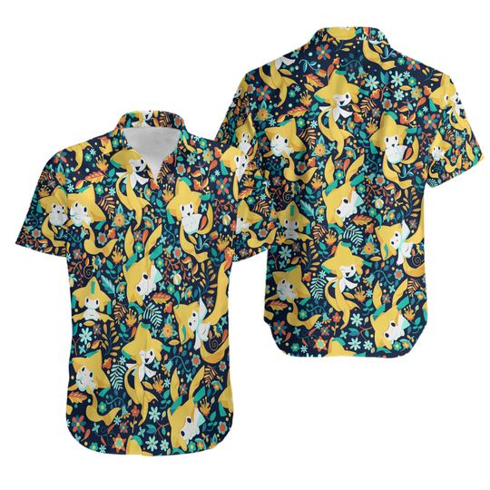 Discover Jirachi PKM Hawaiian Shirt, Button Up Shirt Holiday, Jirachi Birthday Shirt
