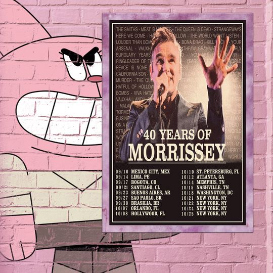 Discover Morrissey 2023 tour poster