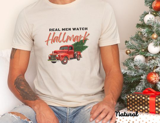 Discover Real Men Watch Hallmark Christmas Funny Christmas  Gift