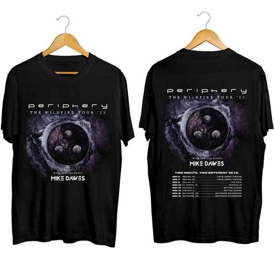 Discover Periphery The Wildfire Tour 2023 Shirt, Periphery Band Fan Shirt