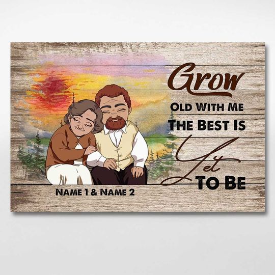 Discover Grow Old With Me - Personalized Couple Poster