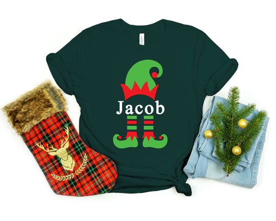 Discover Custom Christmas Shirt, Personalized Shirt, Elf Shirt, Funny Christmas, Christmas Shirt