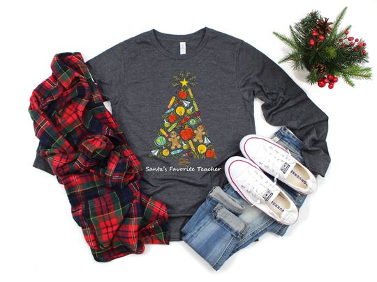 Discover Santa's Favorite Teacher Shirt